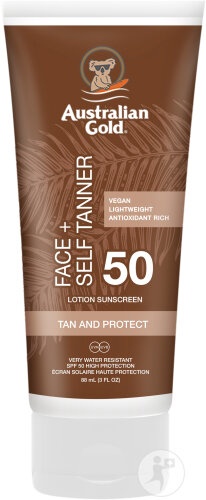 Australian Gold SPF50+ Autobronzant Față Tub 88ml