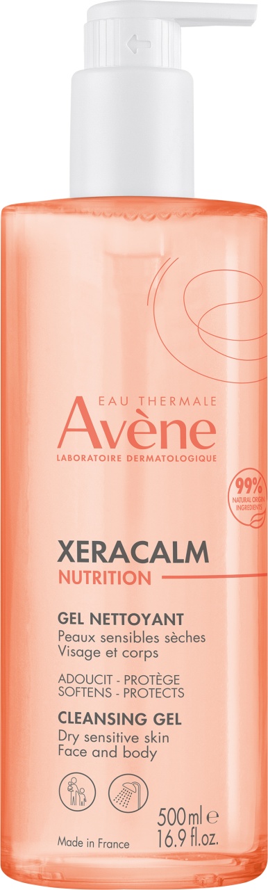 Avène Xeracalm Nutrition Gel De Curățare Pentru Ten Uscat Și Sensibil 500ml