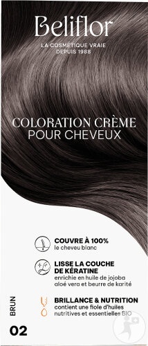 Beliflor Vopsea Cremă Pentru Păr Nr 02 Brun 135ml