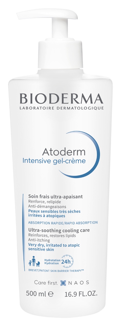 Bioderma Atoderm Intensive Gel-Cremă Pentru Piele Foarte Uscată Sensibilă Iritată Și Atopică 500ml