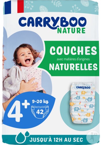 Carryboo Nature Scutece Naturale Cu Model Trop Chou Mărimea 4+ 9-20kg 42 Bucăți