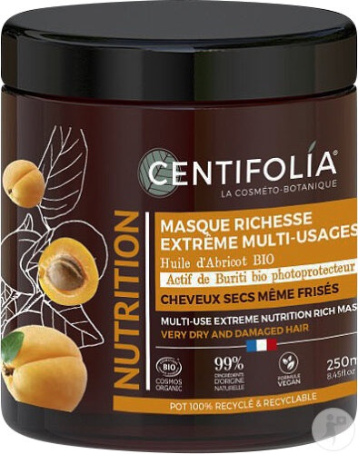 Centifolia Mască Nutritivă Multi-Uz Pentru Păr Uscat Sau Creț 200ml