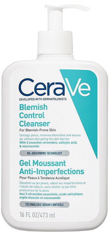 CeraVe Gel Spumant Anti-Imperfecțiuni Pentru Ten Acneic 473ml