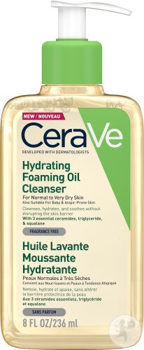 Cerave Ulei De Curățare Spumant Hidratant Piele Normală Spre Foarte Uscată Flacon Cu Pompiță 236ml
