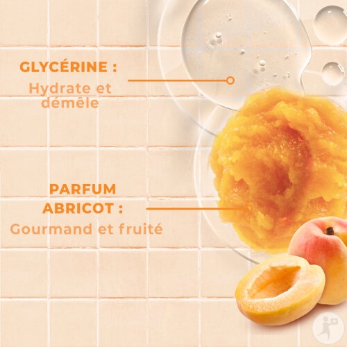 Energie Fruit Gel De Duș Delicat Pentru Corp Păr Pentru Copii Adulți Cu Parfum De Caise Flacon Cu Pompă 1 L