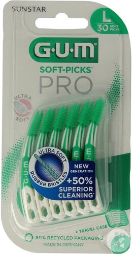 Periute interdentare Ultra Soft Picks PRO, L, 30 bucati, Sunstar Gum - imagine 2