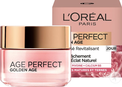 L'Oréal Paris Age Perfect Golden Age Îngrijire De Zi Anti-Age Rosé Pentru Piele Foarte Matură 50ml