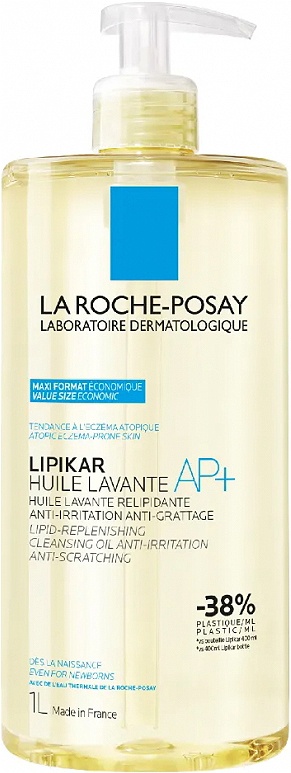 La Roche-Posay Lipikar Ulei De Curățare AP+ Piele Cu Tendință Atopică 1L