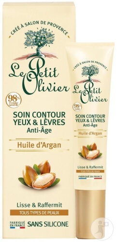 Le Petit Olivier Cremă Contur Ochi Și Buze Anti-Îmbătrânire Cu Ulei De Argan 15m