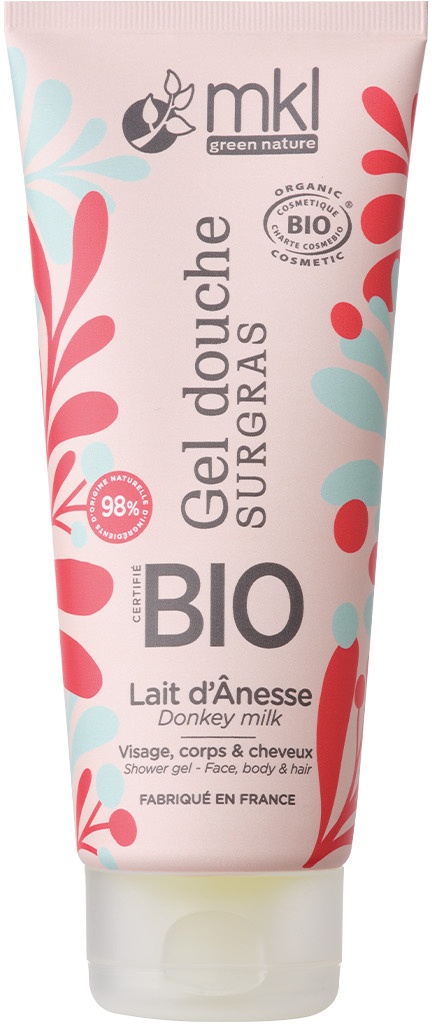 MKL Green Nature Gel De Duș Cu Lapte De Măgăriță Bio 200ml