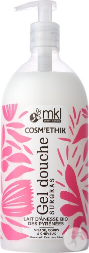 Mkl Green Nature Gel De Duș Lapte De Măgăriță Cu Pompă 1l