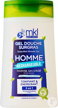 MKL Green Nature Gel De Duș Surgras Ultra-Hrănitor Bărbați Oceanul Sălbatic Bio 200ml
