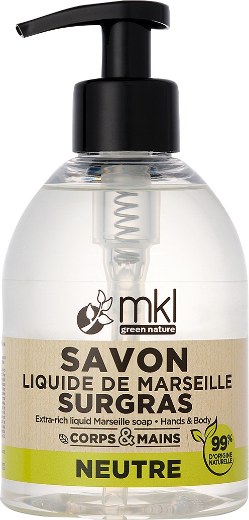 MKL Green Nature Săpun Lichid De Marsilia Rehidratant Neutru Corp/Față/Mâini 300ml