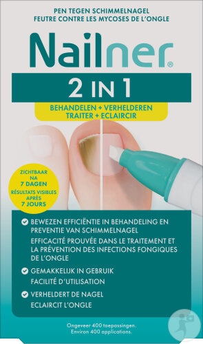 Nailner Pensulă 2in1 Anti-Micoză A Unghiilor 5ml