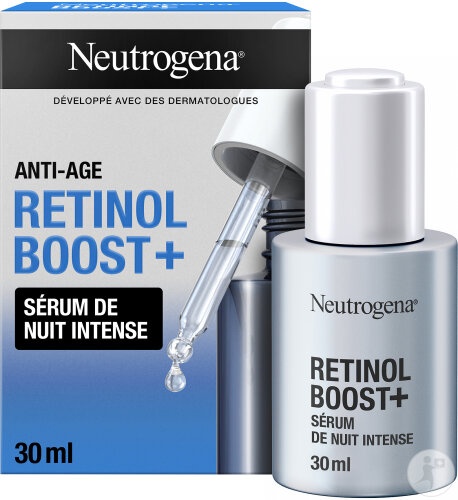 Neutrogena Anti-Age Retinol Boost+ Ser Intensiv De Noapte Fara Parfum 30ml