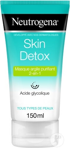 Neutrogena Skin Detox Mască Cu Argilă Purificatoare 2-În-1 Toate Tipurile De Piele 150ml