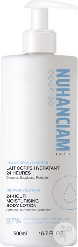 Nuhanciam Lapte Hidratant 24h Pentru Corp Piele Deshidratată Flacon Cu Pompiță 500ml