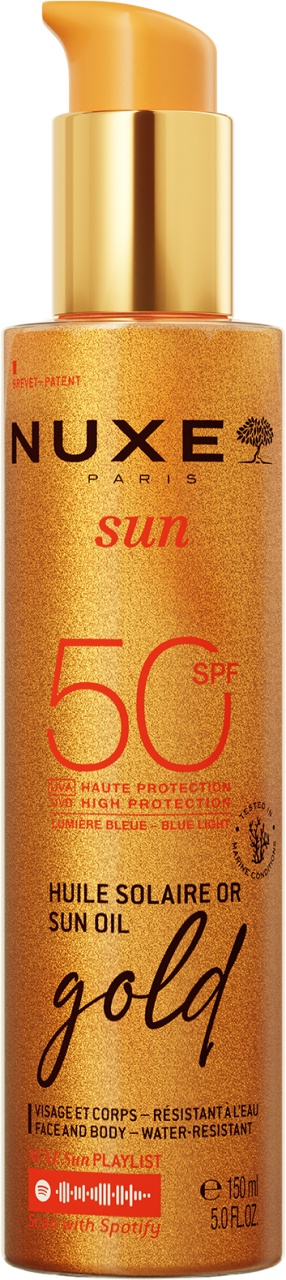 Nuxe Sun Ulei Solar Pentru Bronzare SPF50 Gold 150ml