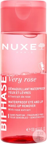 Nuxe Very Rose Demachiant Bifazic Pentru Ochi Si Buze Rezistent La Apă Flacon 100ml