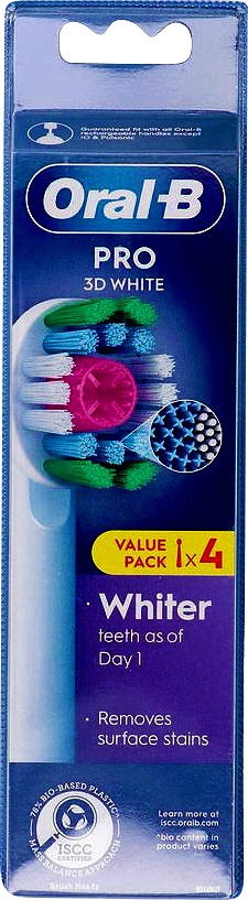 Oral-B Pro 3D White XF Rezerve 4 Bucăți