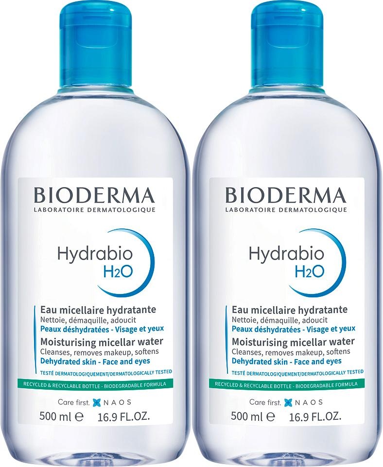 Bioderma Hydrabio H2O Apă Micelara Demachiantă Pielea Deshidratată 2x500ml