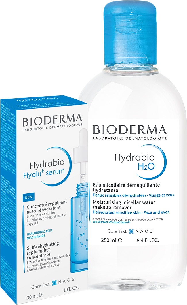 Bioderma Hydrabio H2O Apă Micelară + Hydrabio Hyalu+ Ser Concentrat