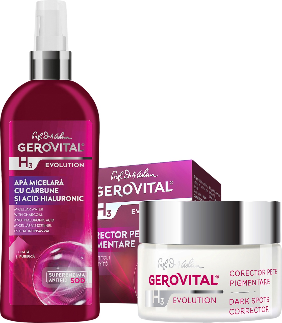 Gerovital H3 Evolution Apă Micelară + Corector Pete Pigmentare