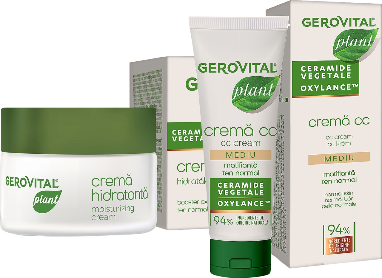 Gerovital Plant Cremă Hidratantă + Cremă CC