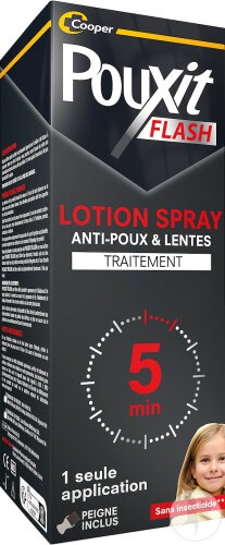 Pouxit Flash Tratament Anti-Păduchi 150ml + Pieptene 1 Bucată