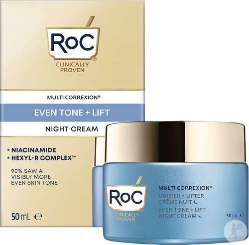 Roc Multi Corrextion Uniformizare + Lifting Cremă Noapte 50ml