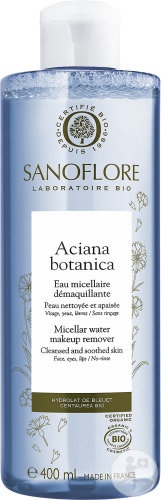 Sanoflore Aciana Botanica Apă Micelară Demachiantă Toate Tipurile De Piele Flacon 400ml