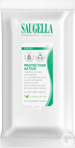 Saugella Șervețele De Igienă Intimă Antiseptice Naturale 15 Bucăți