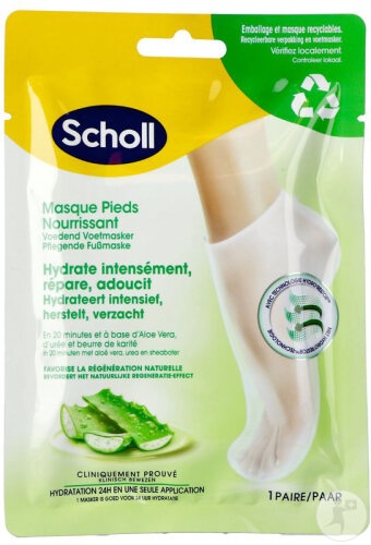 Scholl Cu Aloe Vera Mască De Îngrijire A Picioarelor 1 Pereche