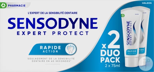 Sensodyne Expert Protect Pastă De Dinți Acțiune Rapidă 2x75ml