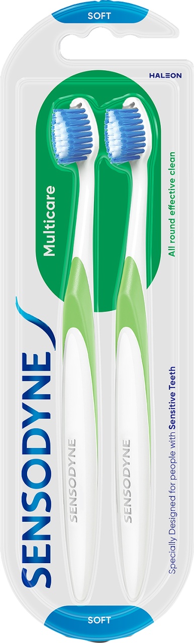 Sensodyne Multicare Periuță De Dinți Moale Duo Pack 2 Bucăți