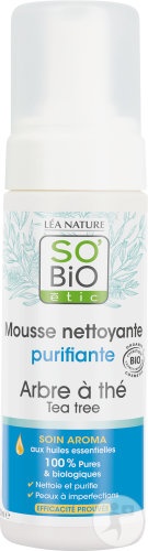 So'Bio Étic Spumă Purifiantă Cu Arbore De Ceai Flacon 150ml