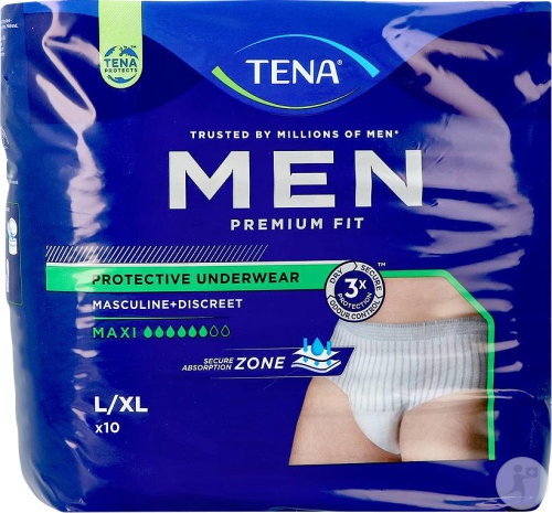 Tena Men Premium Fit Culotte Incontinență Maxi Mărime L/XL 10 Bucăți