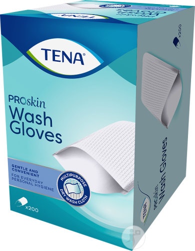 Tena Proskin Wash Gloves Mănuși De Spălare 200 Bucăți