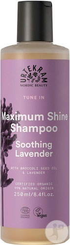 Urtekram Tune In Maximum Shine Șampon Lavandă Calmant Flacon 250ml