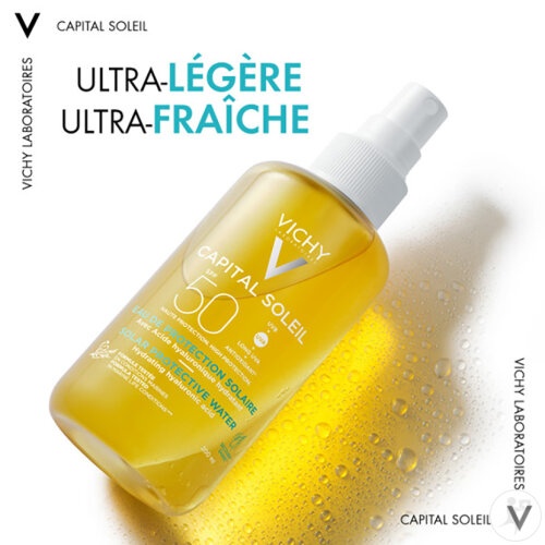 Vichy Capital Soleil Apă Protecție Solară SPF50 Hidratantă 200ml