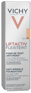 Fond de ten antirid nuanta 45 Gold Liftactiv FlexiTeint, 30ml, Vichy - imagine 3