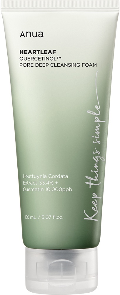 Anua Heartleaf Quercetinol Spumă De Curățare Profundă A Porilor Tub 150ml