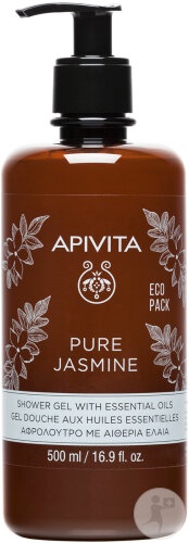 Apivita Gel De Dus Cu Iasomie Pura Si Uleiuri Esentiale 500ml