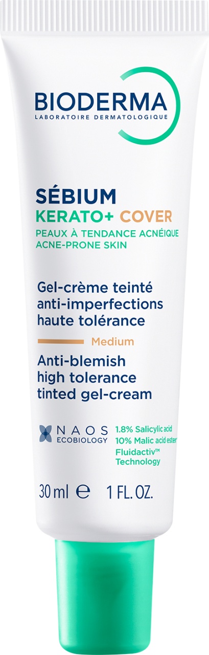 Bioderma Sébium Kerato+ Cover Gel-Cremă Nuanțatoare Anti-imperfecțiuni Tub 30 ml