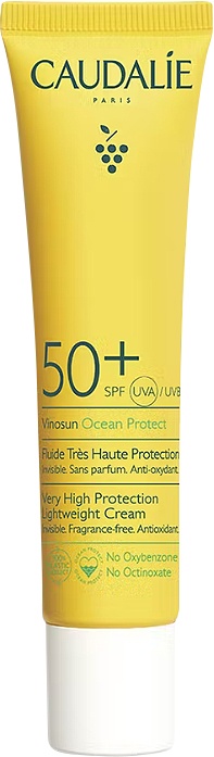 Caudalie Vinosun Ocean Protect Fluid Protecție Solară Ridicată SPF50+ Tub 40ml