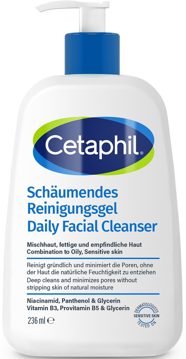 Cetaphil Gentle Skin Cleanser Gel De Curățare Piele Mixtă/Grasă/Sensibilă 236ml