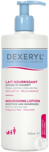 Dexeryl Lapte Nutritiv Textură Fluidă Față Și Corp Flacon Cu Pompiță 500ml