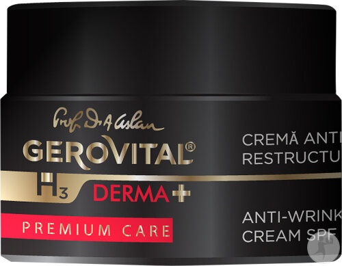 Crema antirid restructuranta SPF10 H3 Derma+ Premium Care, 50 ml, Gerovital - imagine 4