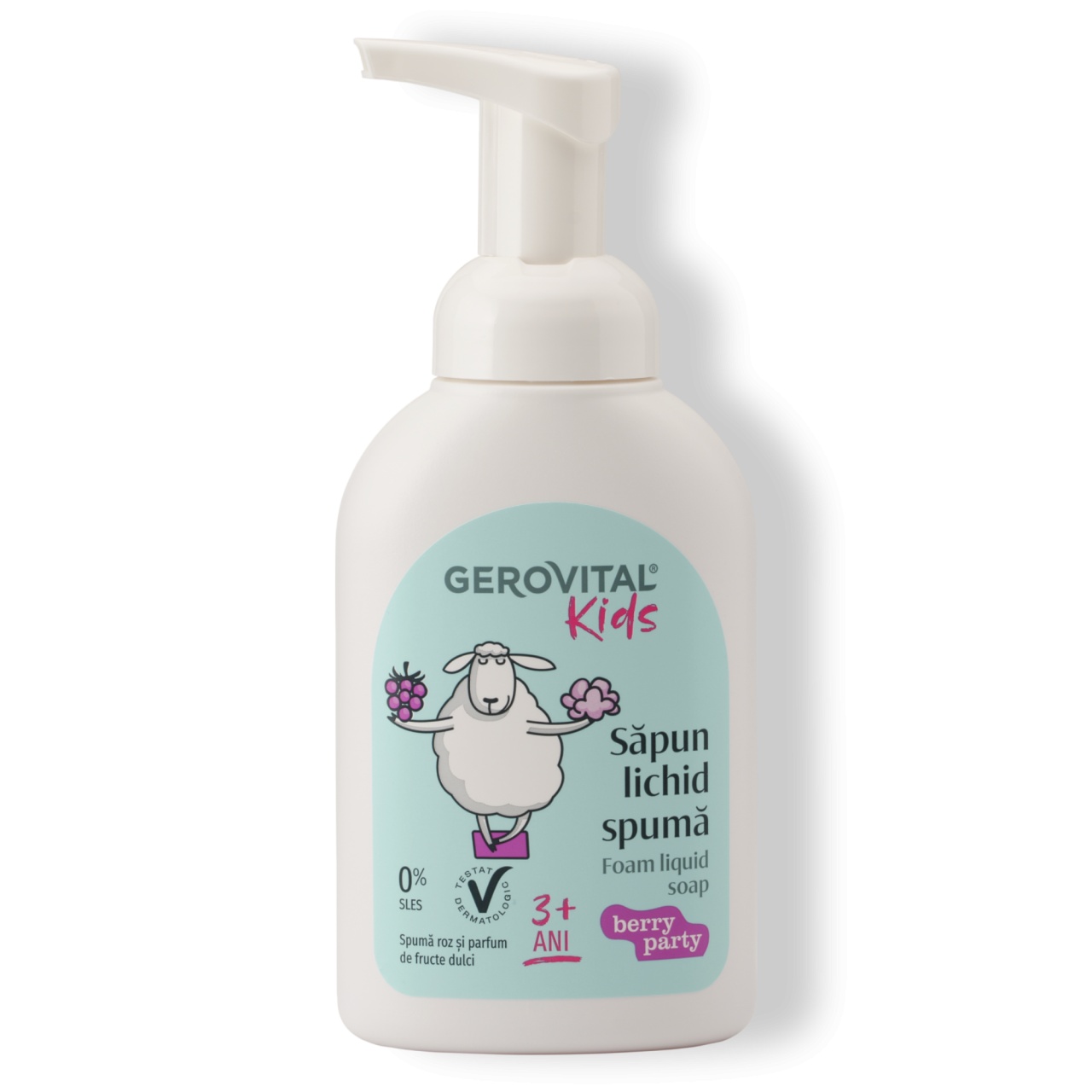 Gerovital Kids Săpun Lichid Spumă Berry Party 300ml