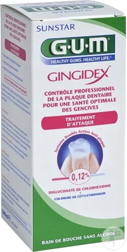 Gum Gingidex Apă De Gură 0.12% Clorhexidină 300ml
